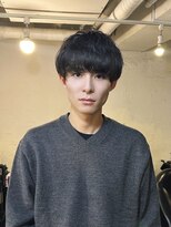 ファルベ(Farbe) スペインカールスパイキーショートブルーブラックフェザーパーマ