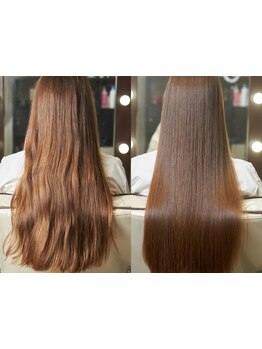 New髪質改善縮毛矯正導入♪自然な仕上がりのストレートヘアで毎日のお手入れも楽にキマる◎