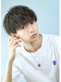 ソフトツイスト マッシュ ツーブロック