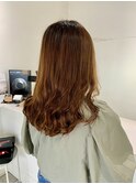 コテ巻き風パーマ