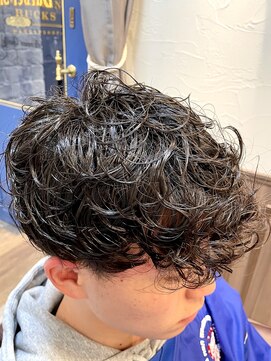 無造作スペインカール <理容室>[メンズ/シェービング/上野]