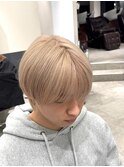 ブルーブラックフェードカットベリーショート