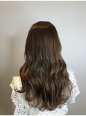 髪質改善＊ロングレイヤーグレーベージュ＊美髪【Zina船橋】