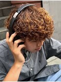 天神ゆるめメンズシャドウパーマスパイラルパーマフェザーパーマ