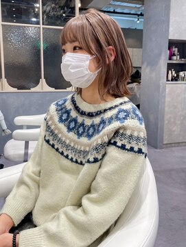 ラベルムバイエーケー(La Belleme by AK) ブリーチ1回で透明感たっぷりのグレージュに