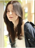 似合わせカット×顔まわりレイヤースタイル＆オリーブベージュ
