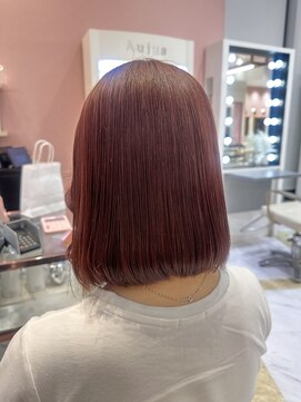 リー 梅田(Lee) ブリーチなしダブルカラーでピンクブラウン!