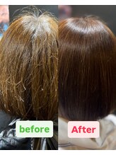 アンディヴァイド(UNDIVIDE) スピエラ矯正＋カラー＋カット　2025.9.13