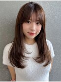 韓国レイヤー/顔周りカット/フェイスレイヤー/前髪