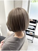 【大人ハイライト】細かい筋感で巻き髪が映える透明感カラー