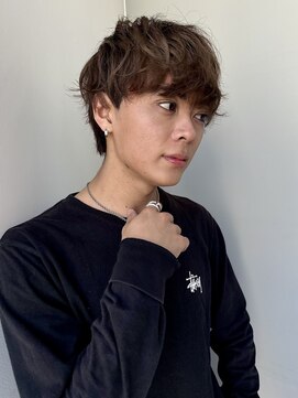 トリッカ シブヤ(TRICCA SHIBUYA) メンズパーマカラーカットニュアンスフェザーシャドウブリーチ