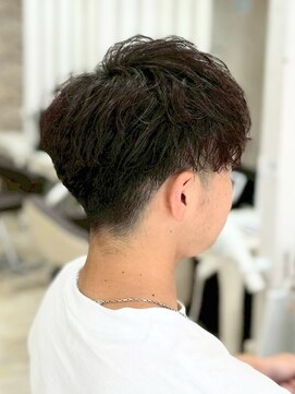 宇都宮men's波巻きスパイラルパーマ波巻きパーマセンターパート