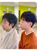 メンズショート/フロントに重心