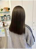 髪質改善20代30代40代ブリーチなしダブルカラーオリーブベージュ