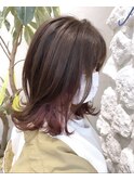 Moana西葛西#レイヤーカット#イヤリングカラー#インナーカラー