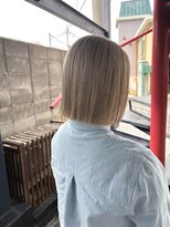 ヘアークリエイションソイ(HAIR CREATION SOI)&nbsp;「首元すっきり◎ぷつっとハイトーンボブ」