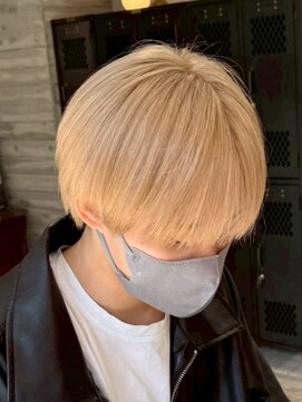 ヲタク 渋谷 代官山 恵比寿(wotaku.) ブロンドベージュハイトーンブリーチメンズハイトーンメンズヘア
