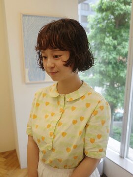 メク(meku) ふんわりミニボブパーマ＊