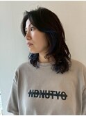 レイヤースタイル(ポイントカラーブルー)