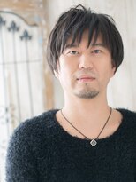グルーミングサロン バーバー キャッスル 北浦和西口(Grooming salon Barber Castle)&nbsp;30代40代大人ダークブラウン清潔感ダウンバングショートp1北浦和