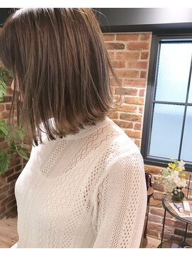 ローレン(LOREN) 【LOREN】きりっぱボブにハイトーンのアッシュベージュ