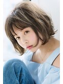 【Rire-リル銀座-】 小顔に見える☆外ハネボブ☆彡.。