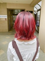 ヘアーアンドメイク ブロッサム 志木南口店(HAIR&MAKE Blossom) レッドブラウンブリーチダブルカラー志木新座髪質改善