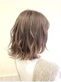 ラベンダーベージュ/ミディアムヘア【町田】