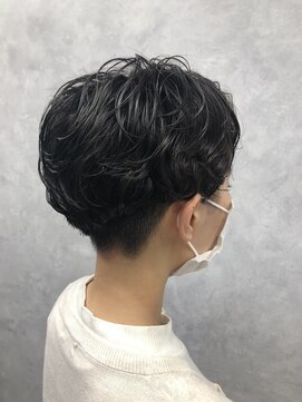 エル ヘアサロン なんば店(eL) eL☆MIKU ハンサムショート　ラフニュアンスパーマ