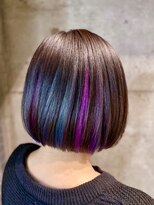 ポット バイ クレドガーデン 大宮東口店(pote by CRED GARDEN)&nbsp;切りっぱなし/ショートボブ/ユニコーンカラー/グランアージ大宮s