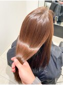 さらツヤロング×髪質改善トリートメント×髪質改善カラー