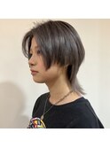 ウルフカット×インナーカラー