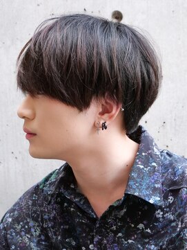エルマーク(L-MARK) メンズマッシュツーブロック韓国カットメンズサロンスパイラル