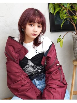 ラフィス ヘアー リアン 西宮北口店(La fith hair lien) 【La fith】レッドカシス×ウルフ