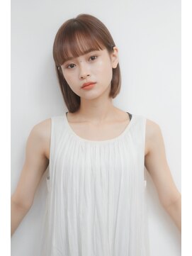 ベンジー オウン 代々木上原店(benji own) お手入れ簡単ベージュ大人ぱつっとボブ