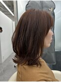 ミディアムレイヤー　アプリコットブラウン