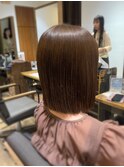 切りっぱなしボブ/ショコラブラウン
