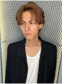 ナチュラルセンターパート/メンズカット/パーマ/センターパート