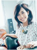 フェミニンロング似合わせカットミディアムスパイキーショート