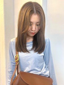 ユニバイリサ 天神大名店(uni by risa)の写真/癖/髪質やパーソナルカラーを見極めた提案が人気の大名の美容室◎ブリーチなしダブルカラーカットTR¥14000