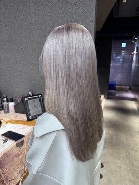 ペレ 栄店(PELE) ホワイトグレージュ/デジタルパーマ/チェリーブラウン/栄