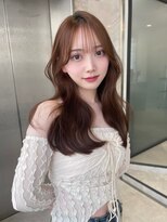 リリー(Lilley) マロンベージュ×小顔レイヤー×韓国風巻き×髪質改善