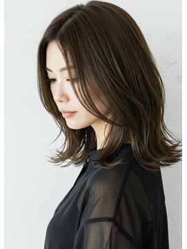 アントワープトーキョー(antwerp TOKYO) 30代40代50代外ハネミディアムレイヤー髪質改善酸性ストレート