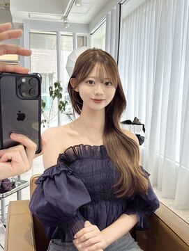 レイリー 原宿 表参道(Rayreee) ワンホン風やわらかレイヤー/ヘーゼルベージュ