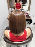 アイロン不要の艶たっぷりストレート【三軒茶屋】