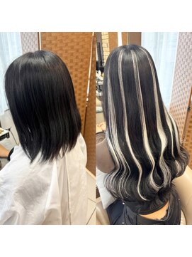 スタイル 横浜(STYLE) 【寺田担当】ハイライト長さだしエクステ/８０本