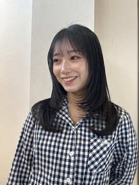 ロンドアベニール 北千住(Lond avenir) オリーブグレー/レイヤーカット/黒髪/マロンベージュ/北千住