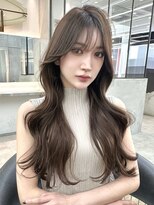ロンドシエル 横浜(Lond ciel)&nbsp;オリーブグレー/レイヤーカット/黒髪/マロンベージュ/横浜