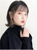 Wインナーカラー×外ハネミディボブ