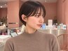 【前髪のくせ毛が気になる方！】　 カット＋前髪縮毛矯正＋Aujua 2step TR